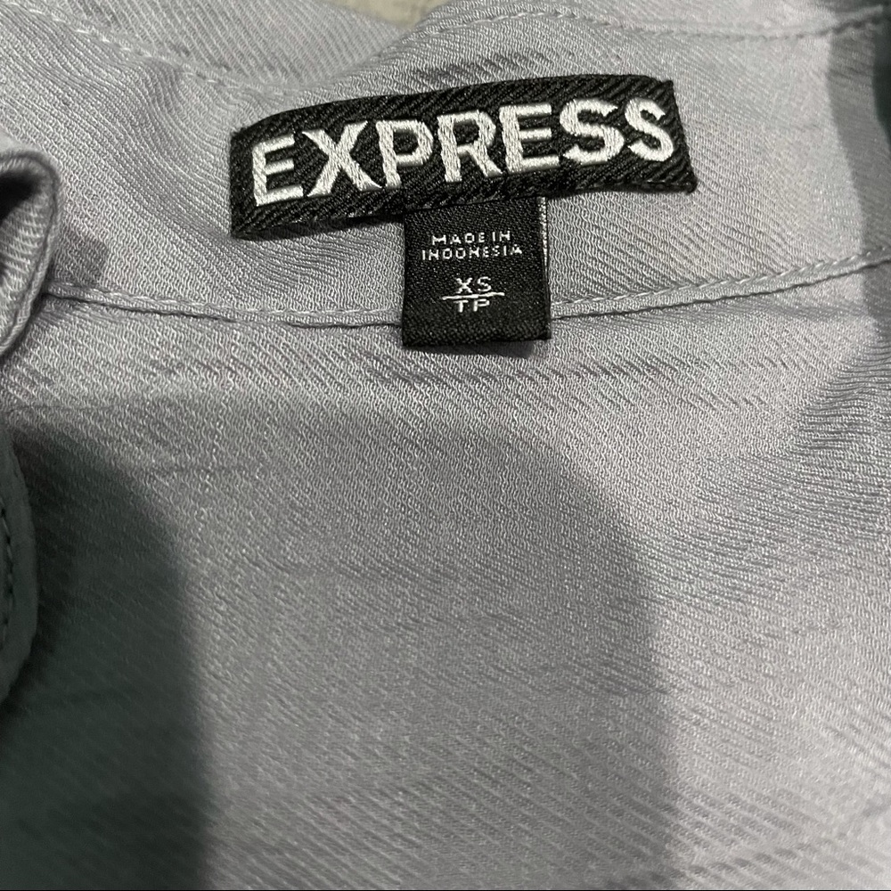 Express Sheer Button Up Top - image 7